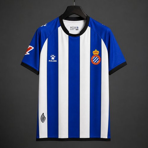 26/27 Espanyol Home Blue&White Stripe Jersey