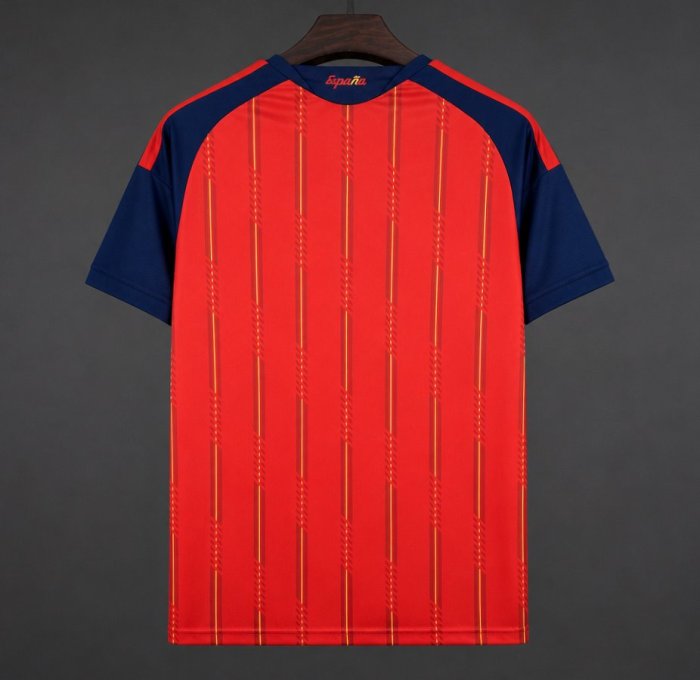 2 Star 2026 Spain Home Jersey With Champion Patch