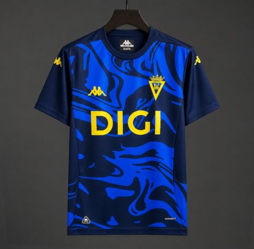 26/27 Cádiz CF Navy Blue Marble Pattern Pre-Match Jersey