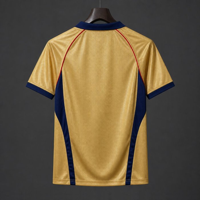 26/27 Arsenal Vintage 2001/02 Remake Gold Away Jersey