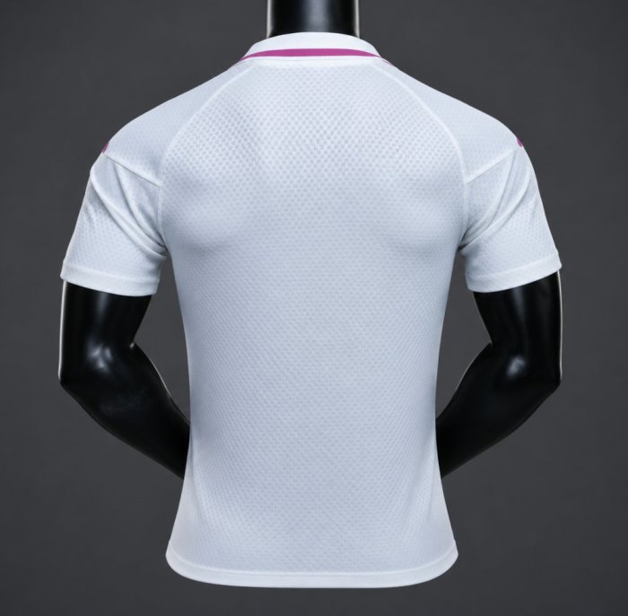 26/27 Real Madrid White with Pink Polo Jersey