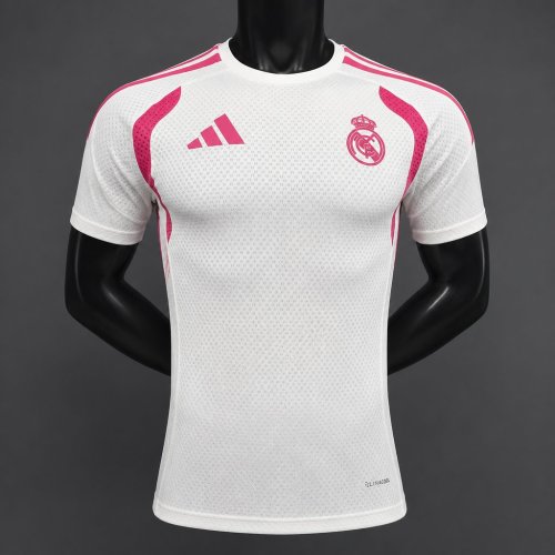 26/27 Real Madrid White with Pink Training Jersey