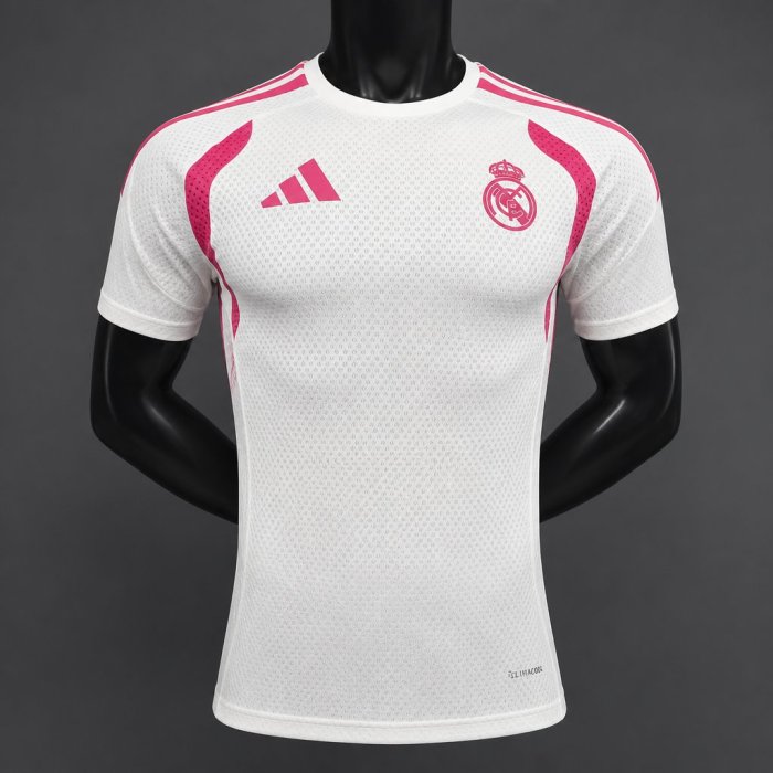 26/27 Real Madrid White with Pink Training Jersey
