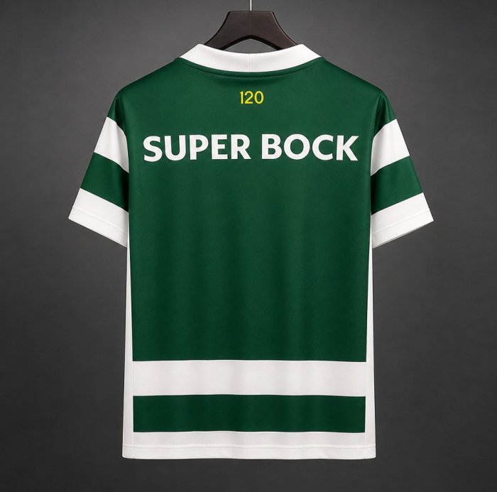26/27 Sporting Lisbon  Home White/Green  Jersey