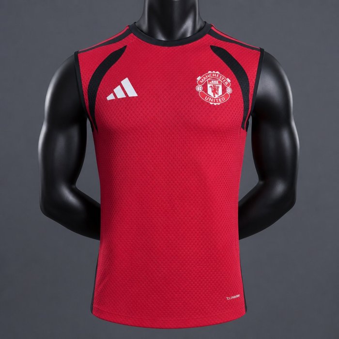 Player Version 26/27 Manchester United Red with Black Vest Jersey