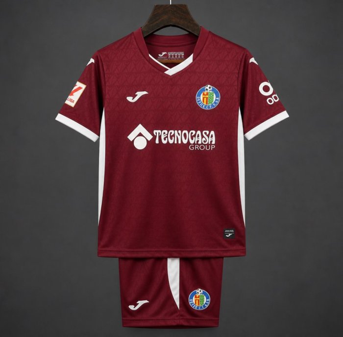2026 Kids Getafe CF Away Wine Jersey
