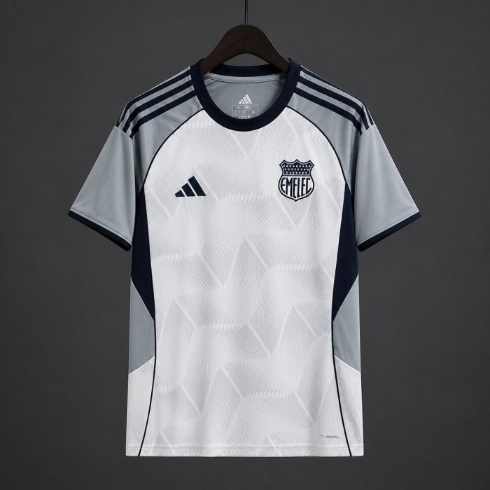 26/27 Emelec White & Grey Away Jersey