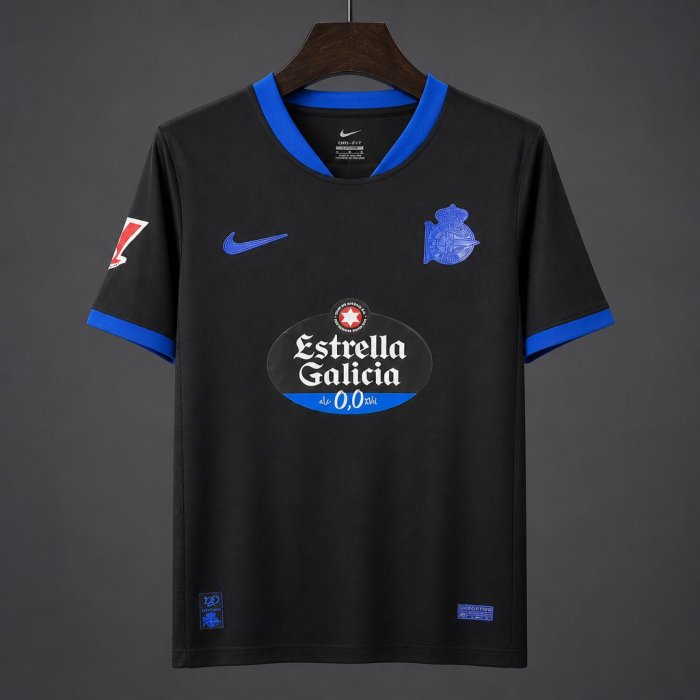 26/27 Deportivo La Coruna Away Black Jersey