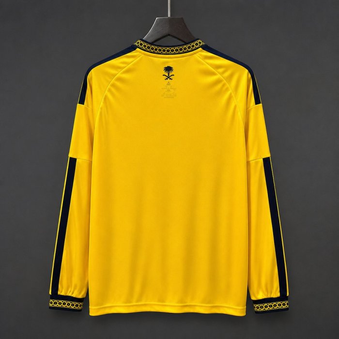 26/27 Al-Nassr Home Long Sleeve Yellow Jersey