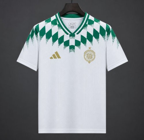 26/27 Celtic Stadium Pack White Jacquard 60Th Anniversary Jersey