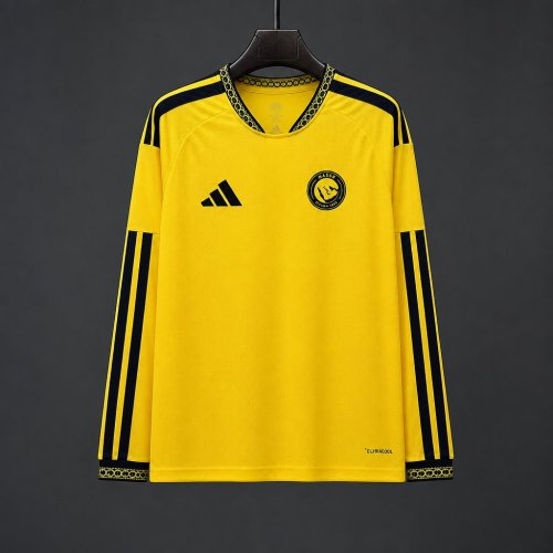 26/27 Al-Nassr Home Long Sleeve Yellow Jersey