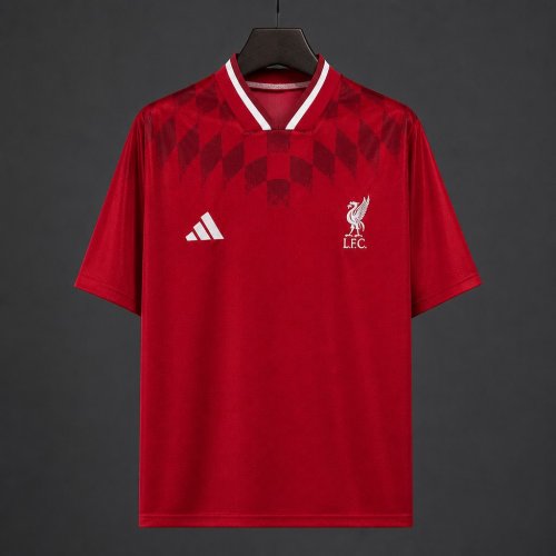 26/27 Liverpool Red Geometric Pattern Retro Special Edition Jersey