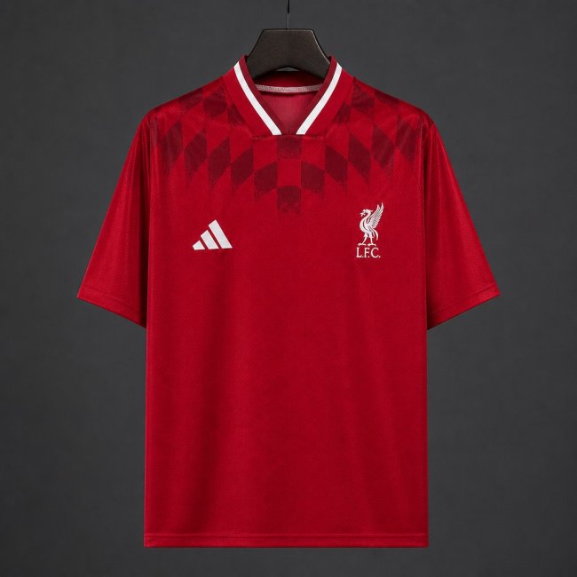 26/27 Liverpool Red Geometric Pattern Retro Special Edition Jersey