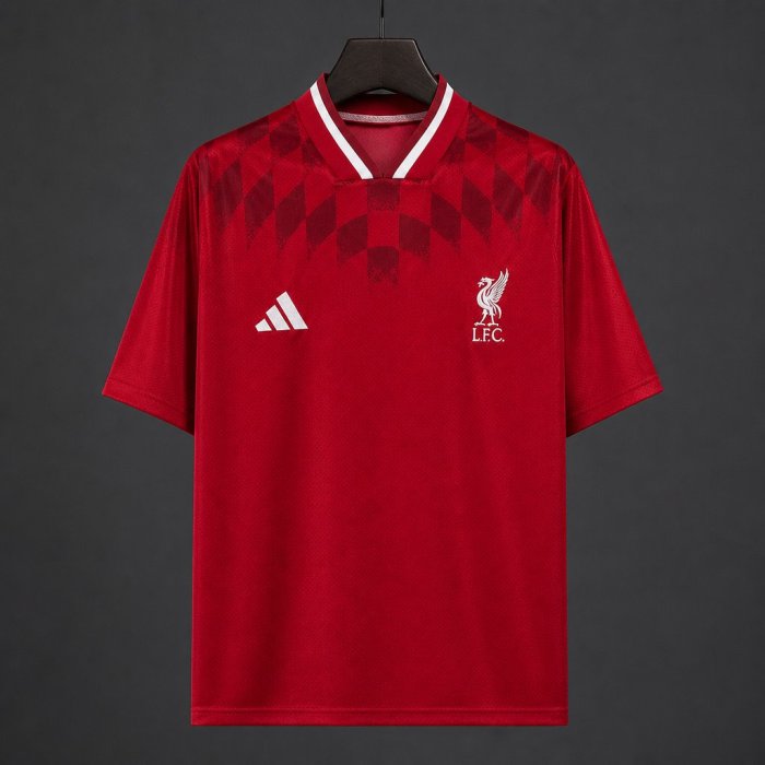 26/27 Liverpool Red Geometric Pattern Retro Special Edition Jersey