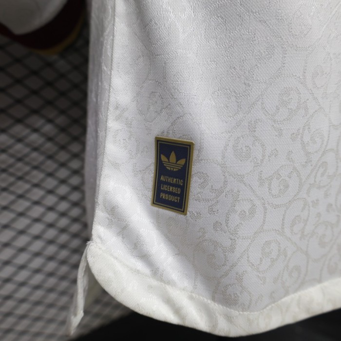 Player Version 2 Star 2026 Spain Away White Long Sleeve Jersey