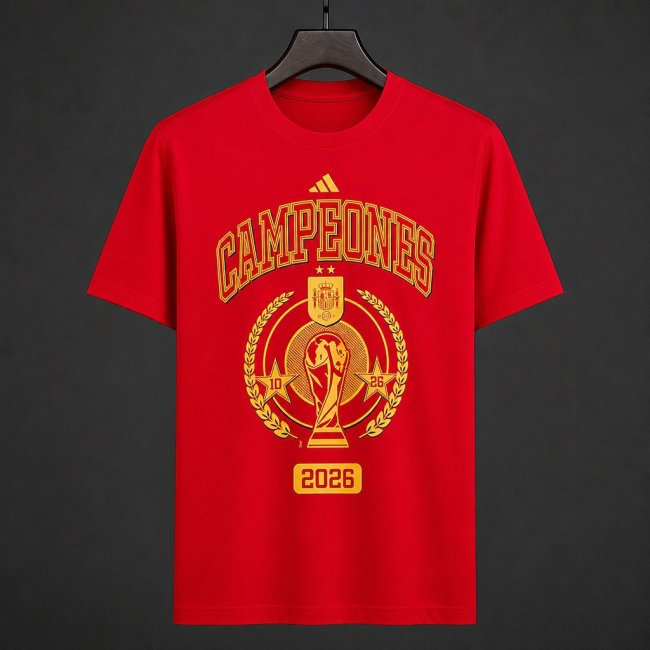 2026 Spain Champion Version Red Jersey
