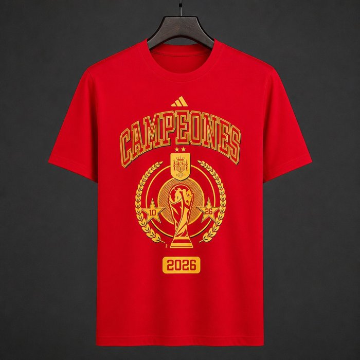 2026 Spain Champion Version Red Jersey