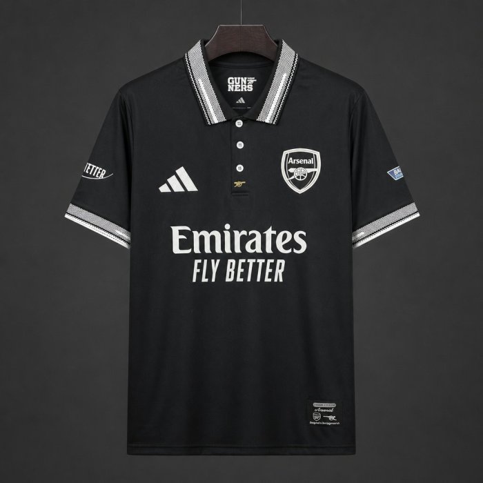26/27 Arsenal Polo Concept Black Special POLO Jersey