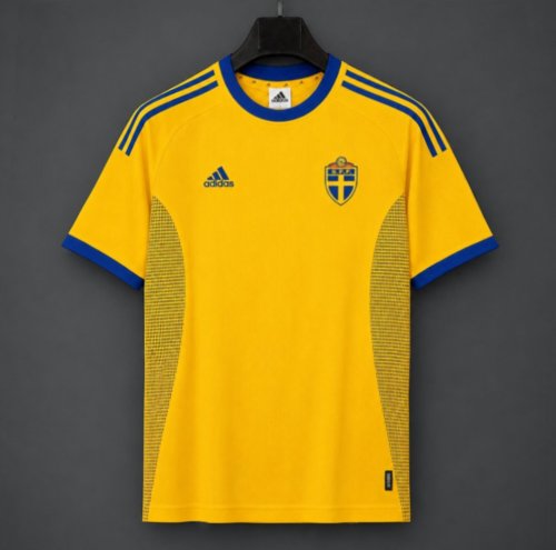 Retro 2002 Sweden Home Jersey