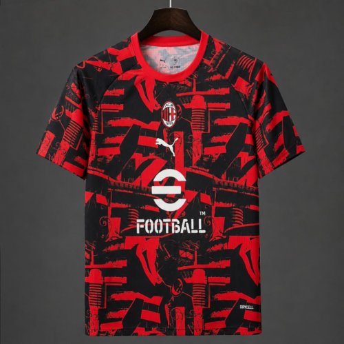 26/27 AC Milan Black/Red Pre-Match Jersey