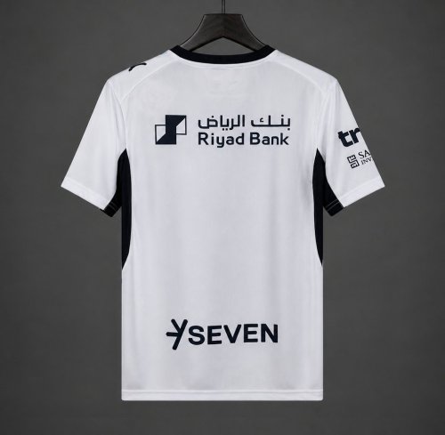 26/27 Al-Hilal White with Blue Swirl Pattern Away Jersey