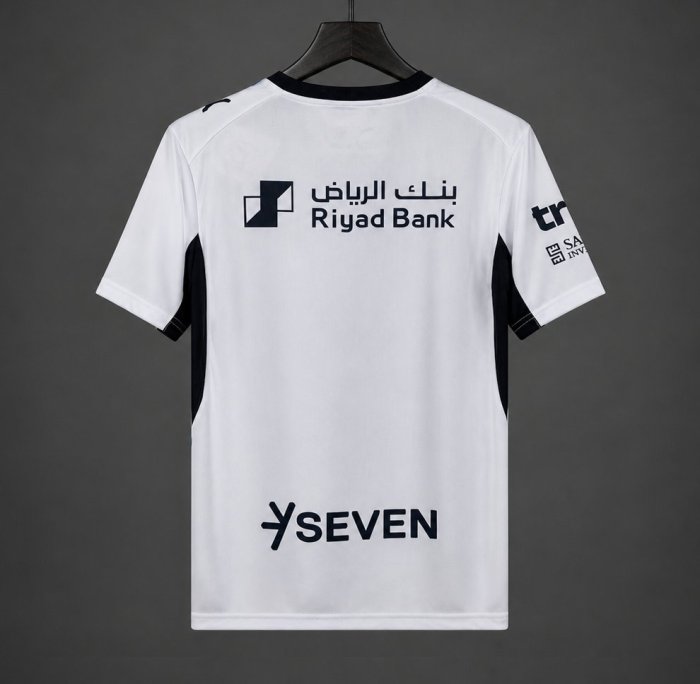 26/27 Al-Hilal White with Blue Swirl Pattern Away Jersey
