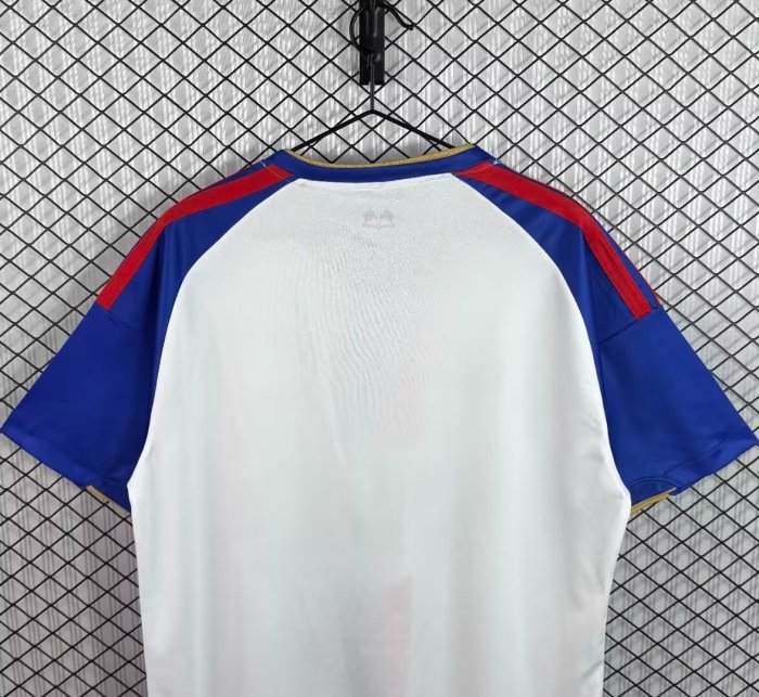 26/27 Olympique Lyonnais White with Blue & Red Stripe Home Jersey
