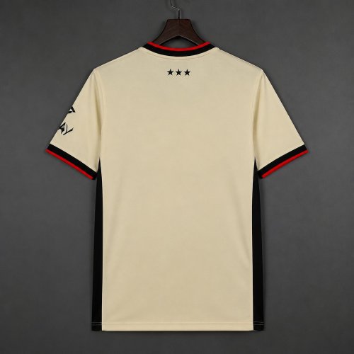 26/27 Ipswich Town Cream with Black & Red Stripes Away Jersey