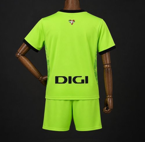 26/27 Kids Athletic Club Bilbao Goalkeeper Away  Light Green Jersey
