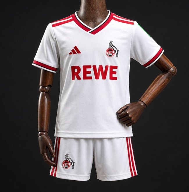 26/27 Kids FC KOELN Home White Jersey