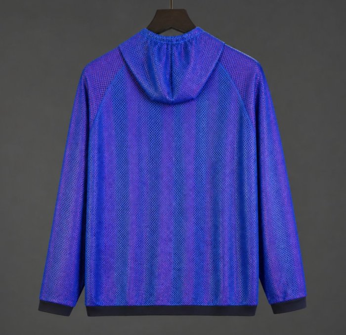 26/27 Barcelona Lightweight Breathable Mesh Windbreaker Blue Jacket