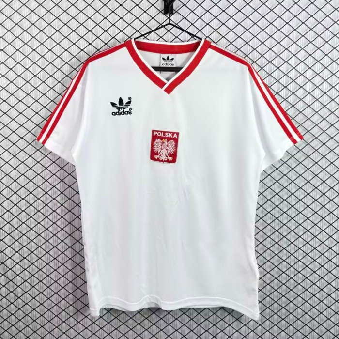 Retro 1986 Poland Home Jersey
