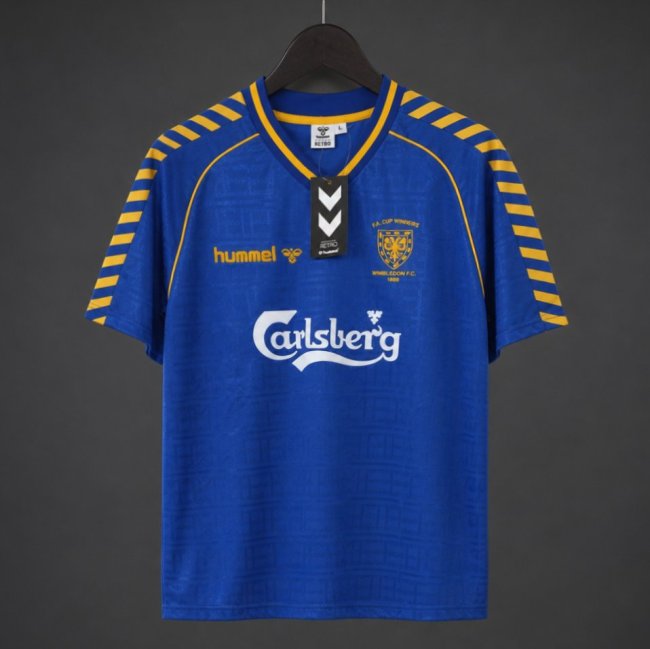 Retro 88/89 Wimbledon 'FA Cup Winners' Home Jersey