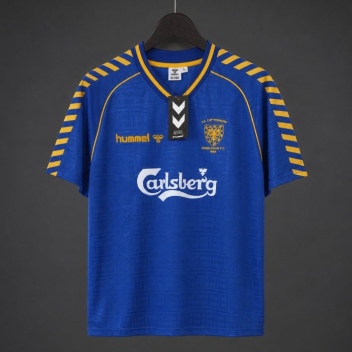 Retro 88/89 Wimbledon 'FA Cup Winners' Home Jersey