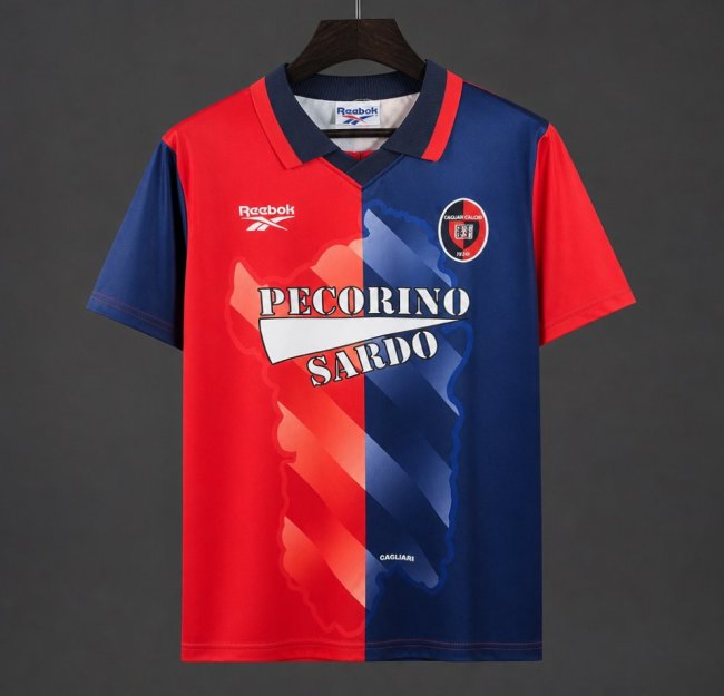 Retro 96/97 Cagliari Calcio Home Jersey