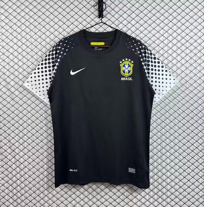 Retro 2010 Brazil Black Goalkeeper Jersey