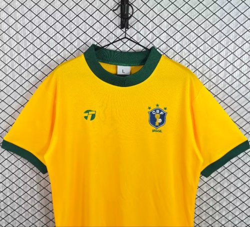 Retro 1982 Brazil Home Jersey