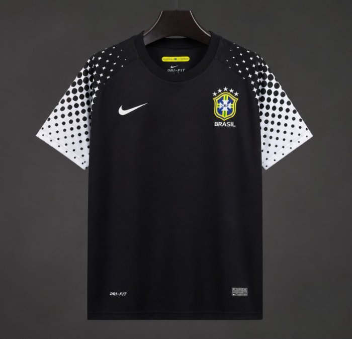 Retro 2010 Brazil Black Goalkeeper Jersey