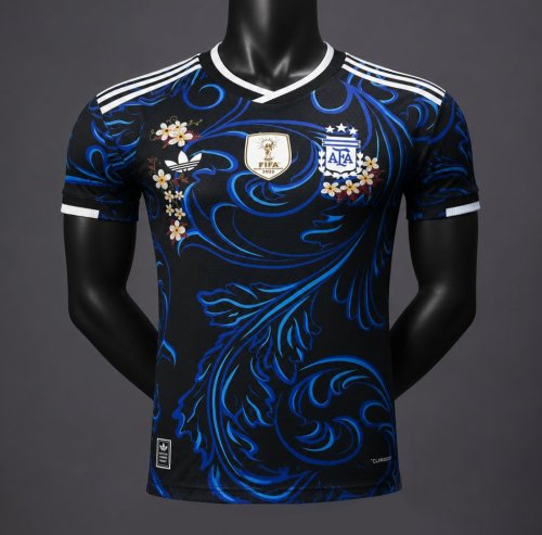 Player Version 2026 Argentina Away  Floral Edition  Special Jersey