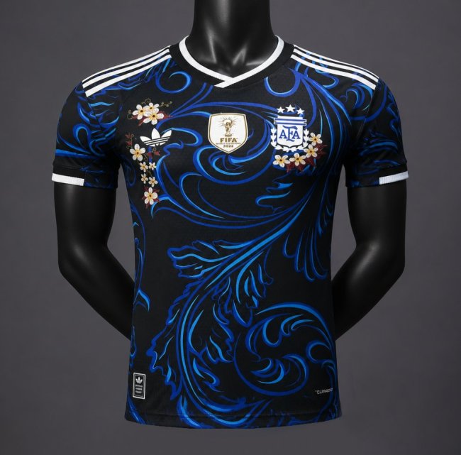 Player Version 2026 Argentina Away  Floral Edition  Special Jersey