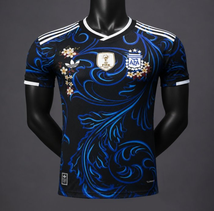 Player Version 2026 Argentina Away  Floral Edition  Special Jersey