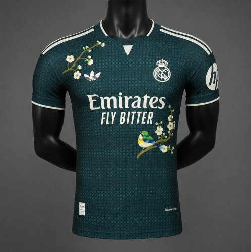 Player Version 26/27 Real Madrid Away Green  Floral Edition  Special Jersey