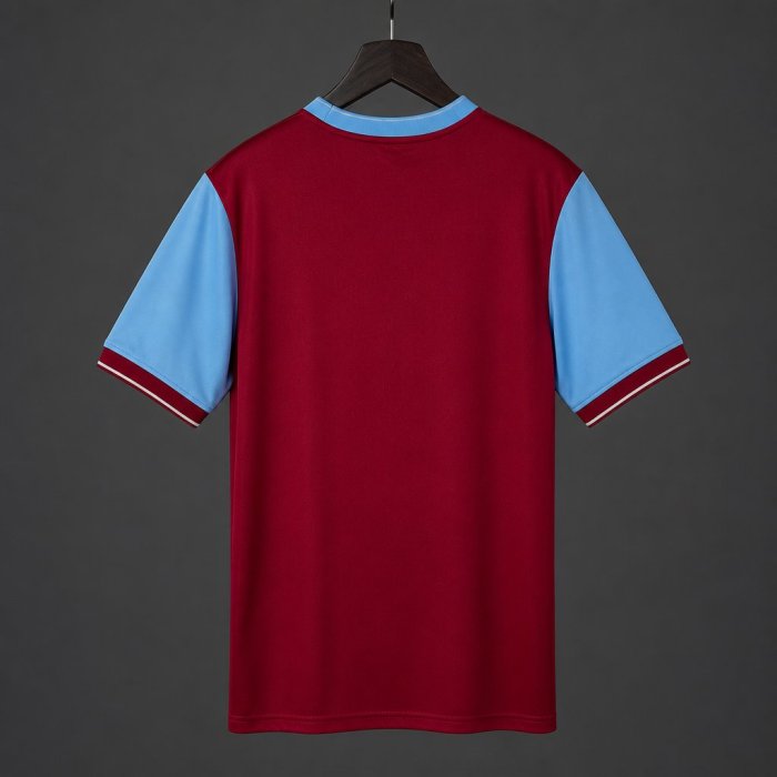 Retro 08/09  Aston Villa Claret & Sky Blue Home Jersey