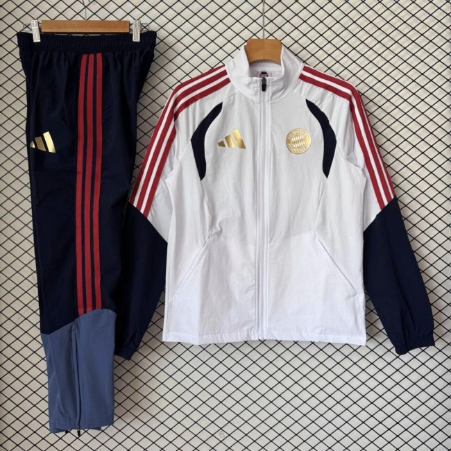 26/27 Bayern Munich White & Red Training Tracksuit