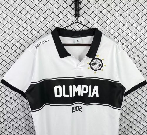 Retro 1902 Club Olimpia White with Black Band Special Edition Jersey