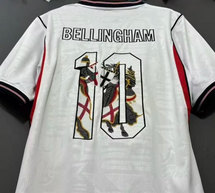 2026 England Home Bellingham With Stitched Name Number