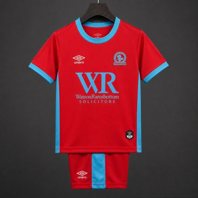 26/27 KIDS Blackburn Rovers Away Red Jersey