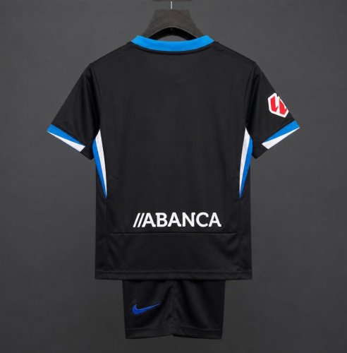26/27 KIDS Deportivo La Coruna Away Black Jersey