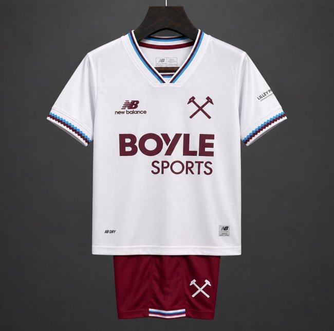 26/27 KIDS West Ham United Away White Jersey