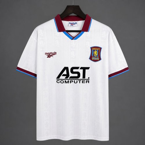 Retro 95/96  Aston Villa White Away Jersey